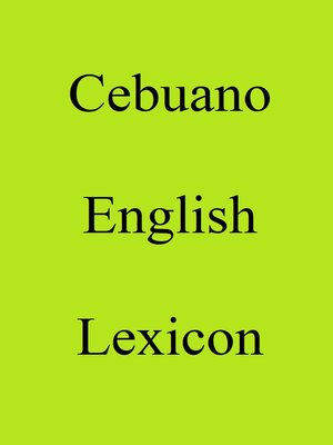 cover image of Cebuano English Lexicon